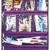 Freegrace Premium Hanging Toiletry Bag - Stylish and Spacious Beauty and Jewelry Organizer (Purple)