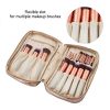 Beauty Routine with the Skilled Beauty Case in Luxurious Rose Gold - The Ultimate Makeup Organizer for Home and Travel