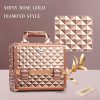 Joligrace Makeup Train Case Cosmetic Box Jewelry