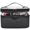 MKPCW Makeup Bags Double layer Travel Cosmetic Cases