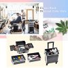 Makeup Train Case Large Storage Cosmetic Trolley 4 in 1 Large