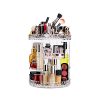 Spin Into Beauty: 360 Degree Rotating Makeup Organizer – Adjustable, Large-Capacity