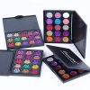 30-Color Glitter Eyeshadow Palette - Pressed Pigmented Mineral Shimmer Sequined Eye Shadows - Long-Lasting