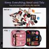 Kootek Travel Makeup Bag 2 Layer Portable Cosmetic Case