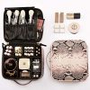 ROWNYEON Snake Print Makeup Travel Case