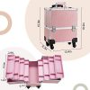 Joligrace Rolling Makeup Case with Wheels