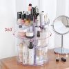 Adjustable Cosmetic Storage Display Case 360 Degree Rotating