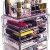 Sorbus Cosmetic Makeup and Jewelry Storage Case Display