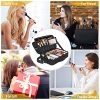 Large Travel Makeup Bag, Professional Cosmetic Case with Mirror