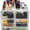 Sorbus Acrylic Cosmetics Makeup and Jewelry Storage Case