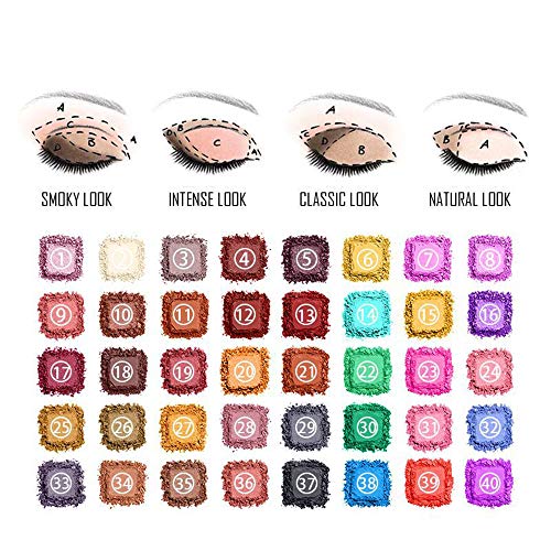 Metallic Shimmer 40 Colors Eyeshadow Palette