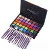40-Color Highlight Eyeshadow Palette + 15 PCS Eye Brushes Makeup Set - Your Ultimate Eye Makeup Companion