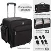 4 in 1 Rolling Makeup Case Train Case Professional