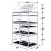 Revolutionize Your Vanity with This Acrylic Makeup Organizer – 7 Drawers & Rotating Shelf 