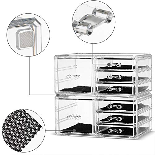 516KHHh9H-L._SL500_ Unique Home Acrylic Jewelry and Cosmetic Storage