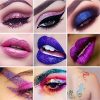 Pressed Chunky Glitter Eyeshadow Palette - 24 Ultra Pigmented Halloween Makeup Metallic Shades for Shimmering Eye Looks