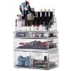 Clear Cosmetic Storage Drawers and Jewelry Display Box(