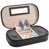 Chic and Compact: Small Black Jewelry Box for Women On-the-Go