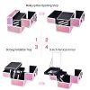Makeup Train Case Portable Cosmetic Box