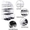 Revolutionize Your Vanity with This Acrylic Makeup Organizer – 7 Drawers & Rotating Shelf 