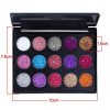 30-Color Glitter Eyeshadow Palette - Pressed Pigmented Mineral Shimmer Sequined Eye Shadows - Long-Lasting
