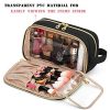 Make-up Toiletry Bag With Deal with, Journey Make-up Organizer Beauty Bag for Make-up Brushes (Up To 9-Inch), Magnificence Necessities, and Extra, Black (Patent Pending) - Elegant and Spacious Cosmetic Case