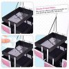 Makeup Train Case Portable Cosmetic Box
