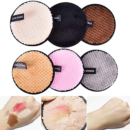 519IG3FDa4L.SL1500 Makeup Remover Pads, Reusable Washable Face Cleaning Cloths