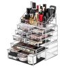 DreamGenius Makeup Organizer 3 Pieces Acrylic