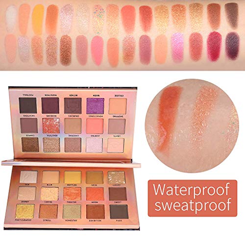 519TVs-IsrL.SL1500 Eye Shadow Palette with Brush and Mirror