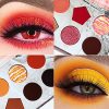 Eyeshadow Palette, Red Eyeshadow Palette Sunset 24 Colors
