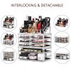 DreamGenius Makeup Organizer 3 Pieces Acrylic