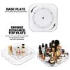 Transform Your Vanity – 360° Rotating Makeup Organizer with Adjustable Layers