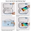 Light Bag, Portable Cell Phone Cleaner Bag
