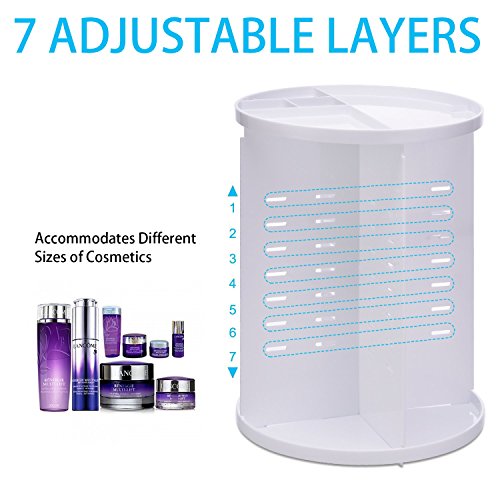 51AxNoKtkFL._SL500_ MOFIR Makeup Organizer 360 Degree Rotating