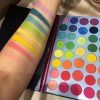Create Vibrant Looks with Rainbow Makeup Matte Metallic Shimmer Eye Shadow Palettes - Ideal for Endless Artistic Expressions