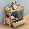 Display Stand Shelf for Bathroom Sorbus Bamboo Makeup Organizer