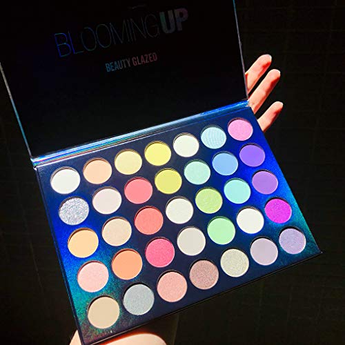 51BrriJHVSL.SL1500 35 Color Pressed Powder Shimmer Matte and Glitter Bloming