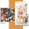 Makeup Organizer with 360° Rotation – 7 Adjustable Layers for Ultimate Storage Efficiency