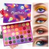 Shimmer Matte Eye Shadow Makeup Palette And Eyeshadow Brushes