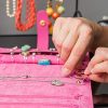 Compact and Stylish Jewelry Case – Perfect for Travel Organization