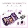 Frenessa Makeup Train Case Beauty Cosmetic Box
