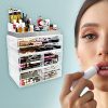 Sorbus Acrylic Cosmetic Makeup and Jewelry Storage Case