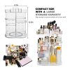 Transform Your Vanity – 360° Rotating Makeup Organizer with Adjustable Layers
