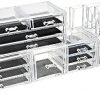 Acrylic Jewelry and Cosmetic Storage Makeup Organizer Set