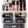 Sorbus Cosmetic Makeup and Jewelry Storage Case Display