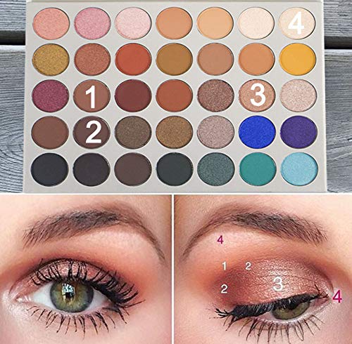 51Fd7Wcs14L.SL1500 vmree Eyeshadow Palette Pigmented Colors Makeup