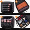 Kootek Large Travel Makeup Bag 3-Layer Cosmetic Train Case