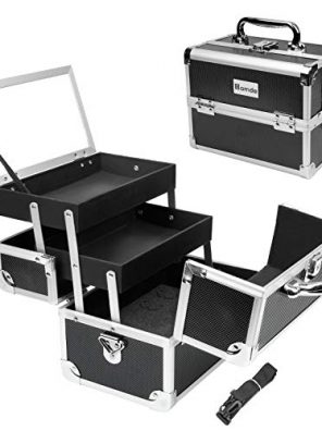 Homde Makeup Train Case Small Cosmetic Box