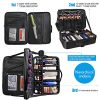 Relavel Professional Makeup Train Case with Adjustable Strap (Black)